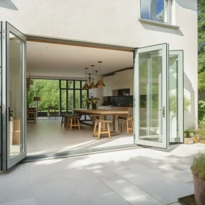 3 Panel Grey Bifold Door